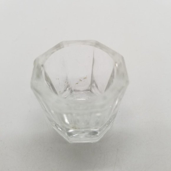 Vintage Glass Salt Dips Cellar Cobalt Clear Serveware Dining Home Kitchen Decor - Picture 7 of 7